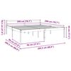 vidaXL Gultas rāmis Vaks brūns 200 x 200 cm Ciets priedes koks
