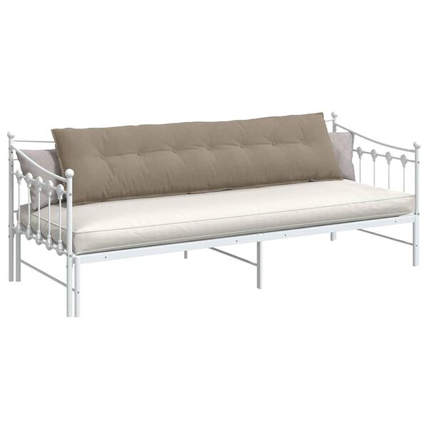 vidaXL Atpakaļ spilvens Pelēkbrūna 200 x 50 cm Mikrofibra