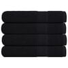 vidaXL pirts dvieļi, FROGN, 4 gab., melni, 80x200 cm, 360 g/m&sup2;