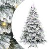 vidaXL Mākslīgā Ziemassvētku eglīte su 300 LED Balts 240 cm PE un PVC