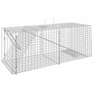 vidaXL dzīvnieku slazds, 64,5x25x26,5 cm, cinkots dzelzs