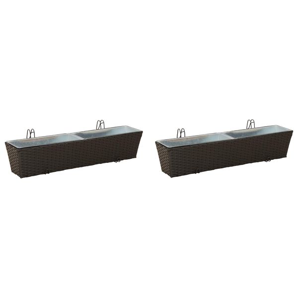 vidaXL Margas Metāls