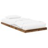 vidaXL Grīdas gultas rāmis Vecs koks 100 x 200 cm Inženierijas koks