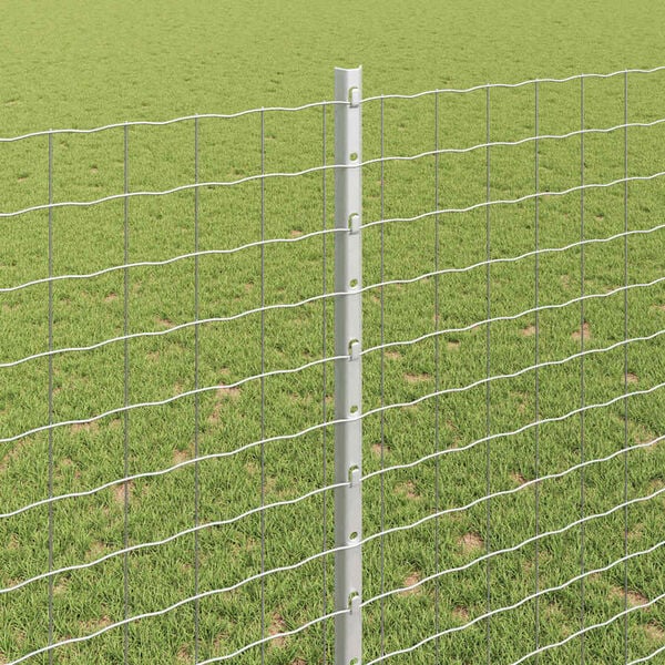 vidaXL Žoga stabi 44 pcs Sudraba 180 cm Tērauds