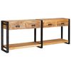 vidaXL Konsoles galdi 2 gab. Brūna 200 x 33 x 75 cm Cieta mango koksne