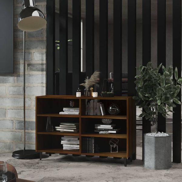 vidaXL kumode, ozolkoka krāsa, 103,5x35x70 cm, inženierijas koks