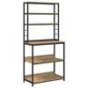 vidaXL Virtuves plaukts 5 līmeņi 80 x 40 x 168 cm Inženierijas koks
