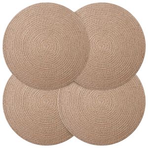 vidaXL Džutas paliktņi 4 pcs Dabiska &Oslash; 30 cm 100% Tossa džuta