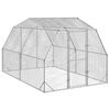 vidaXL vistu aploks, 2,5x4x2,25 m, cinkots tērauds