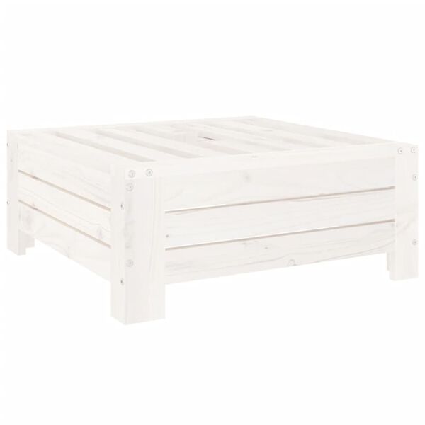 vidaXL saulessarga statīva pārsegs, balts, priedes masīvkoks