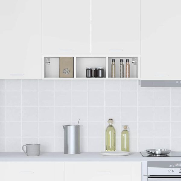 vidaXL Piekarams skapītis Balts 20 x 29,5 x 80 cm Inženierijas koks