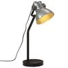 vidaXL galda lampa, vintāžas, sudraba krāsa, 25 W, 17x17x60 cm, E27