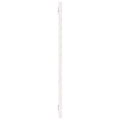 vidaXL sienas galvgalis, balts, 206x3x91,5 cm, priedes masīvkoks