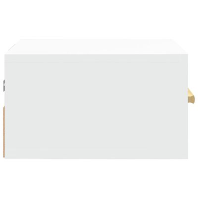 vidaXL sienas naktsskapītis, balts, 35x35x20 cm