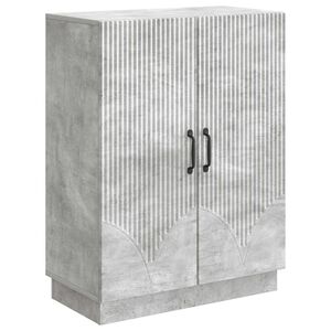 vidaXL Puse Betona pelēks 66 x 34,5 x 87 cm Inženierijas koks