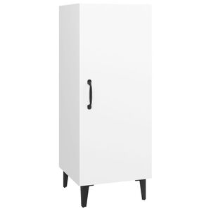 vidaXL kumode, balta, 34,5x34x90 cm, inženierijas koks