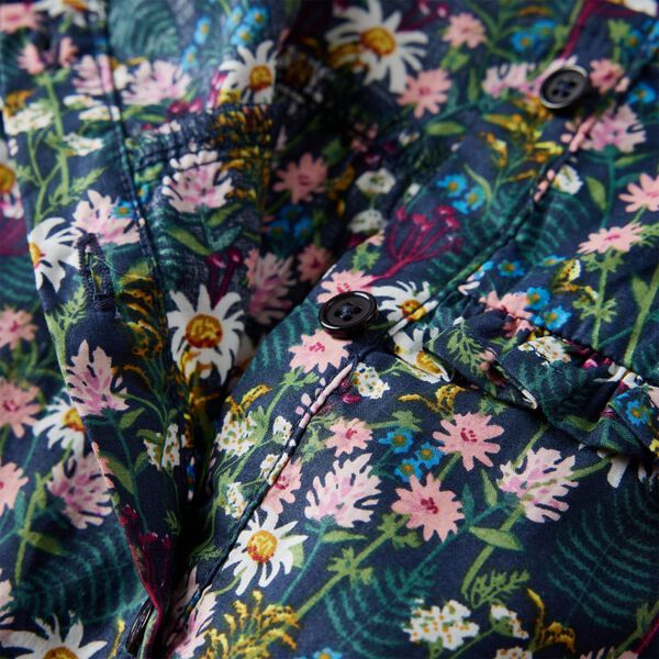 Bērnu kleita ar garām piedurknēm, tumši zila, 92