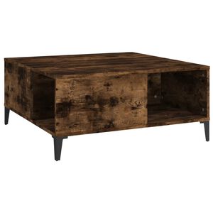 vidaXL kafijas galdiņ&scaron;, ozolkoka, 80x80x36,5 cm, inženierijas koks