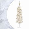 vidaXL Mākslīgā slaida Ziemassvētku egle ar bumbiņām 150 cm 150 LED