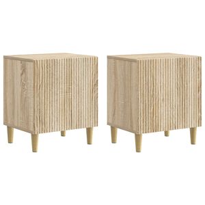 vidaXL Nakts skapītis 2 pcs Sonomas ozols 43 x 34,5 x 50 cm