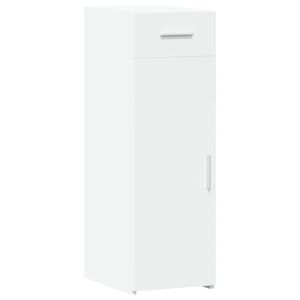 vidaXL kumode, balta, 30x42,5x93 cm, inženierijas koks