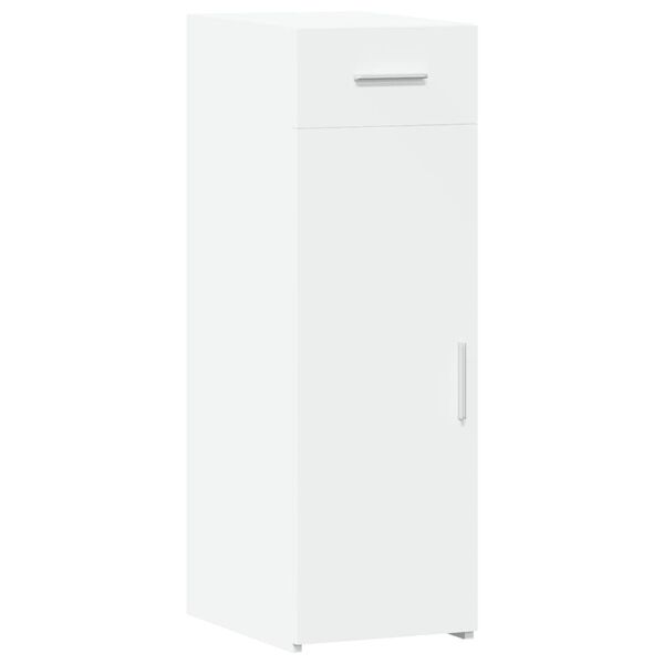 vidaXL kumode, balta, 30x42,5x93 cm, inženierijas koks