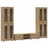 vidaXL TV skapī&scaron;u komplekts FLORIN 3 pcs Artisānā ozols
