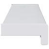 vidaXL Logu palodze Balts 60 x 10 x 4,5 cm PVC