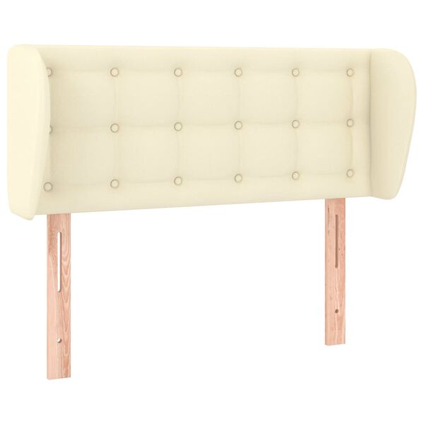 vidaXL galvgalis ar malām, 83x23x78/88 cm, krēmkrāsas mākslīgā āda