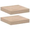 vidaXL sienas plaukti, 2 gab., 23x23,5x4 cm, inženierijas koks