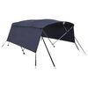 vidaXL četruloku motorlaivas jumts ar sānu sienām, 243x(230-244)x137cm