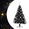 vidaXL Mākslīgais LED Ziemassvētku eglīte su 150 LED Melna 150 cm PVC