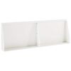 vidaXL Aizturo&scaron;ā siena 2 gab. 60 x 12 x 40 cm Tērauds Balts