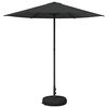 vidaXL Dārza parasols ar pamatu Taisnstūra 2,3 x 2,3 m Poliesters