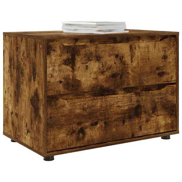 vidaXL Skapītis Dūmaka ozols 80 x 48 x 57 cm Inženierijas koks