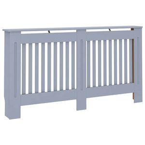 vidaXL radiatora pārsegs, antracītpelēks, 152x19x81,5 cm, MDF