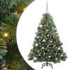 vidaXL Mākslīgā Ziemassvētku eglīte su 150 LED Zaļa 150 cm PE un PVC
