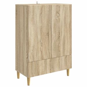 vidaXL Puse Sonomas ozols 66 x 34,5 x 95 cm Inženierijas koks