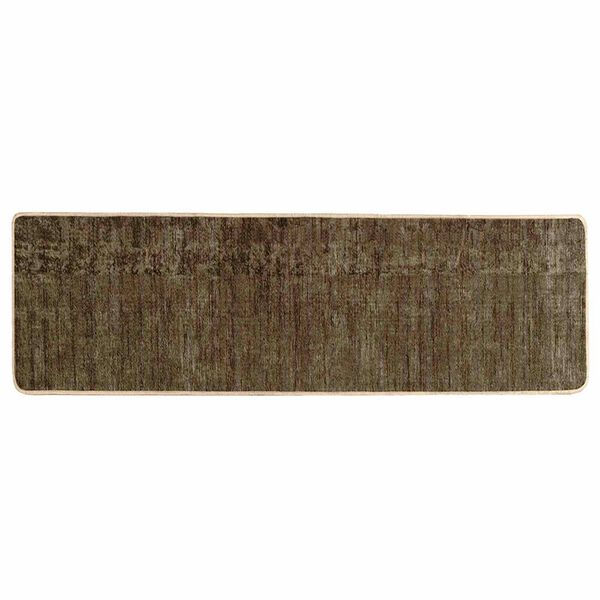 vidaXL Paklāja ceļ&scaron; MARSA Meža zaļa 150 x 50 cm Poliesters un PVC