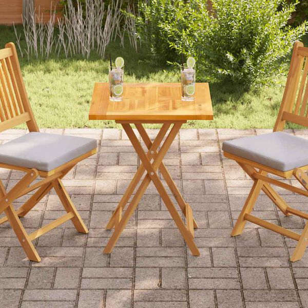 vidaXL galda virsma, 60x60x2,5 cm, masīvs tīkkoks