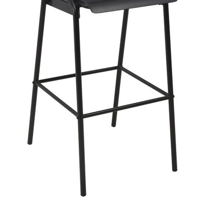 vidaXL bāra krēsli, 6 gab., saplāksnis un tērauds, melni