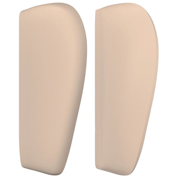 vidaXL galvgalis ar malām, 183x23x78/88 cm, kapučīno mākslīgā āda