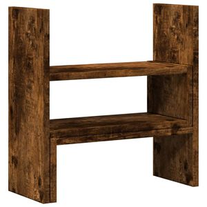 vidaXL galda organizators, regulējams, ozola krāsa, 40x17x41 cm