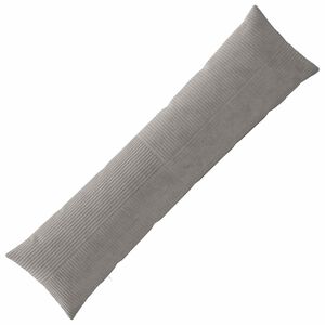 vidaXL Spilvenu pārvalks ALMELO Gai&scaron;i pelēka 40 x 145 cm kordurojs