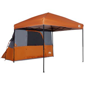 vidaXL Kempinga Tel&scaron;u Komplekts 2 pcs Oranža Tafetāns un Audums
