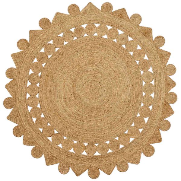 vidaXL Teritorijas paklāji Taisnstūra Brūna &Oslash; 240 cm Džuta