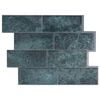 vidaXL Metro flīze 20 pcs Zils zaļ&scaron; 29 x 21 cm Poliuretāns un PET
