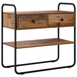 vidaXL Konsoles galds Vecs koks 80 x 40 x 75 cm Inženierijas koks