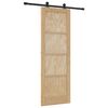 vidaXL Slīdo&scaron;ās durvis ORKDAL 73,5 x 211 cm Priedes masīvkoks Dabiska