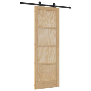 vidaXL Slīdo&scaron;ās durvis ORKDAL 73,5 x 211 cm Priedes masīvkoks Dabiska